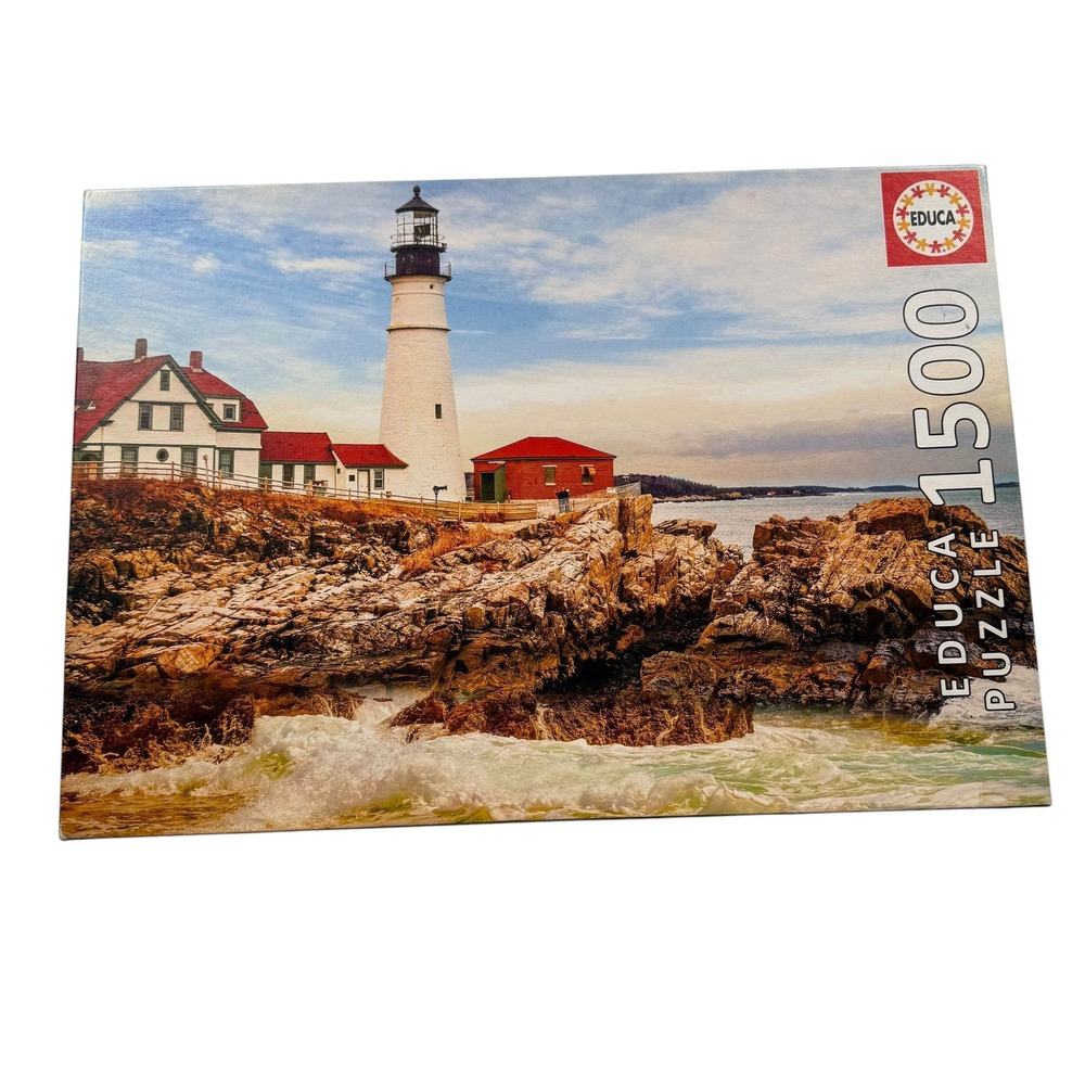 Educa 1500 Piece Rocky Lighthouse Jigsaw Puzzle‎ 17978 Scenic Coastal Landscape